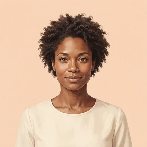 AI-generated illustrated avatar for Ara