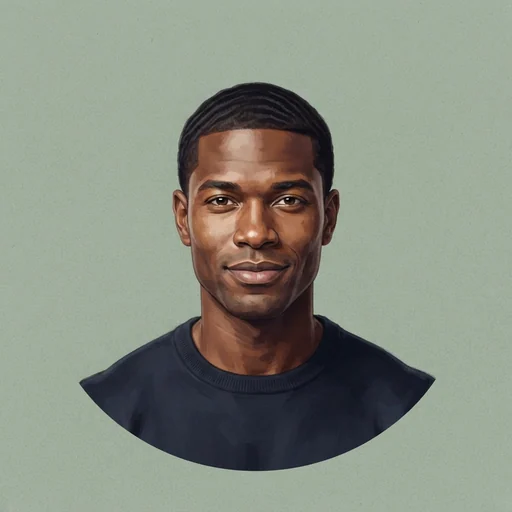 AI-generated illustrated avatar for Rex