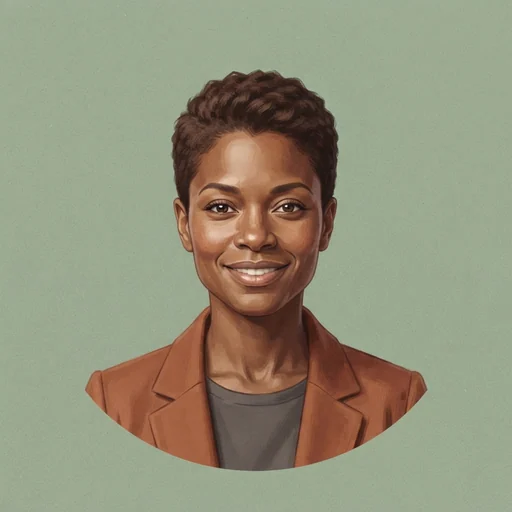 AI-generated illustrated avatar for Iris